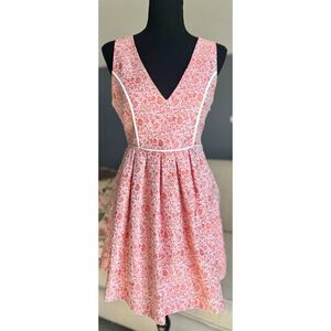 MinkPink Pleasantville Pink Jacquard Dress - Size Small